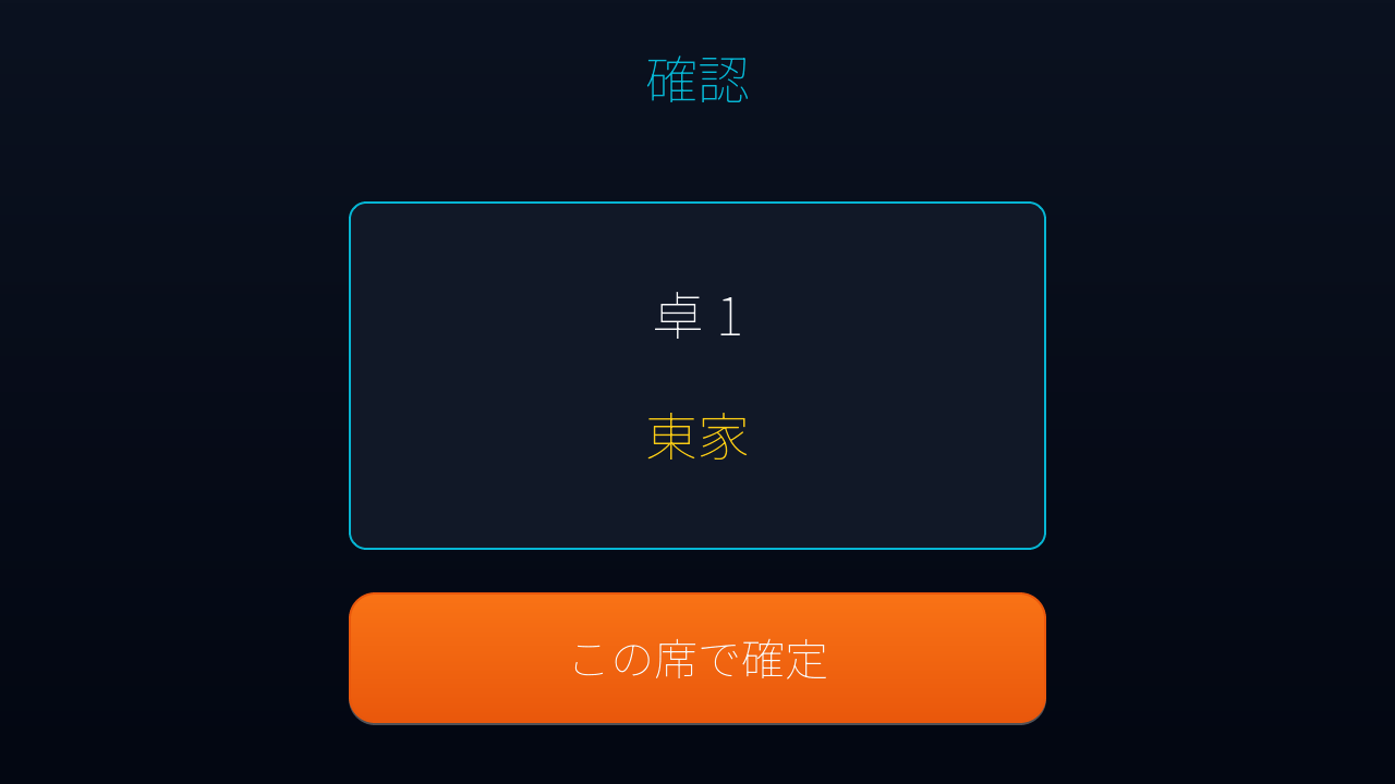 席確認
